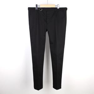 [클로딩캡슐] 벨트 코튼 슬랙스 블랙 MV0 RV53548N ON0