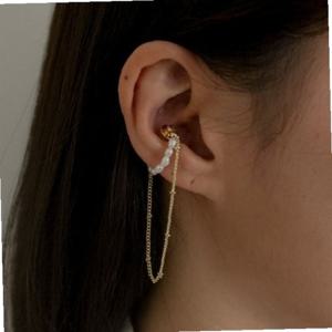 드롭 이어커프 안뚫어도 체인 자석 진주 귀찌 가능 귀