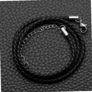 레더 가죽 목걸이줄 써지컬목걸이 굵은 우정