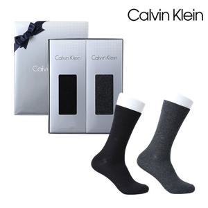 [캘빈클라인(양말)]CK31643S_2 신사 무지코마비즈 2족세트[선물포장/쇼핑백증정]