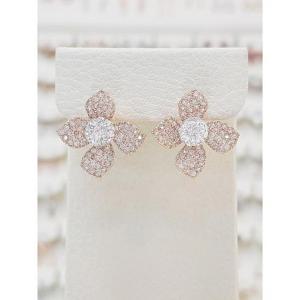 볼라레 세이브존03 볼라레 플라워 러브 큐빅포인트 귀걸이 SAVspe1171