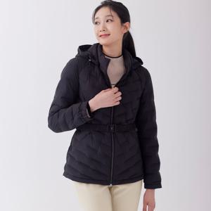 [지센] 심리스 후드집업 점퍼 LSLWOA52_BK