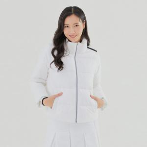 [테일러메이드] 여성 겨울 중량 벨벳 소재 포인트 다운 점퍼 (TWDJL8203_100)