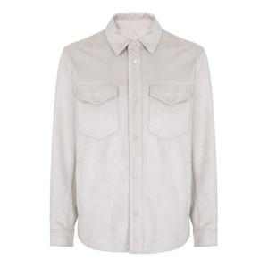 바쏘옴므 비건 스웨이드 셔츠형 점퍼(WSX1GU04A)