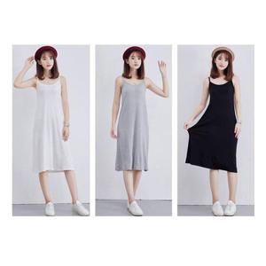 여성레이어드원피스 3컬러 1P 여자 끈나시 슬리브