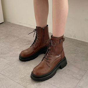 홀릭 HSM018 여성 워커 천연가죽 발편한 고급 부츠