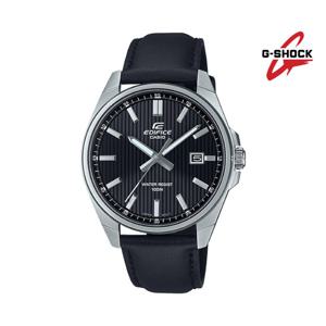 [에디피스]EFV-150L-1AVUDF JJ 에디피스 가죽밴드 클래식워치 메탈베젤 방수시계