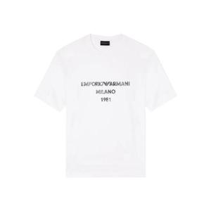 25 FW 엠포리오아르마니 로고 프린트 티셔츠 EM003466AF10761 TP439278328