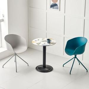 CZ4510 세라믹 원형 테이블 600 1color 원형테이블 라운드테이블 사이드테이블 2인테이블 카페테이블 미니식탁 1인식탁 주방가구 거실가구