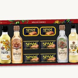 명절선물세트 스페셜A호 스팸카놀라유올리고당 4세트