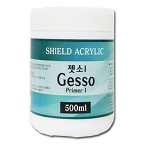쉴드 보조제 젯소1(공예) 500ml -50032 물감 수채 아크릴 붓 미술
