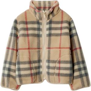 클리어런스 버버리 키즈 빈티지 체크 플리스 집업 자켓(베이지) 8100024 8,10Y