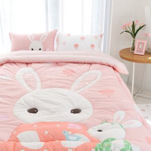 에이미 토끼 키즈 침구 어린이 사계절 먼지없는 차렵이불 세트