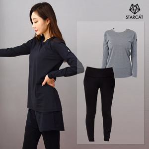[스타캣]롱기장긴팔 요가복세트 필라테스복세트 TL09PT02WW2