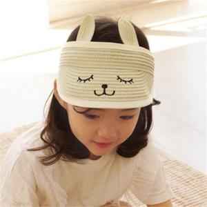 [우주아이]잠토끼 밀짚썬캡 /아동모자 유아모자