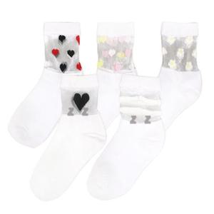 유니크 여성 양말 발목 포인트 패션 양말 여자 흰양말