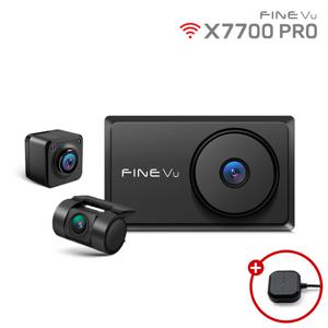 (신년맞이)[64GB로업][A/S 2년+GPS] 파인뷰 X7700 PRO GPS 와이파이 블루투스 동글 QHD 차량용블랙박스 실내/페달 블랙박스 3채널 출장설치