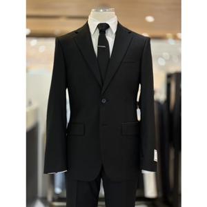 지오지아 25SS 블랙 사계절 반안감 정장 세트 ADF5SB1101