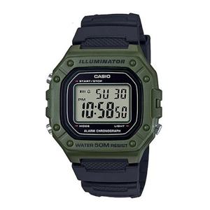 카시오 군인 시계 군대 전자 스포츠 W-218H-3A