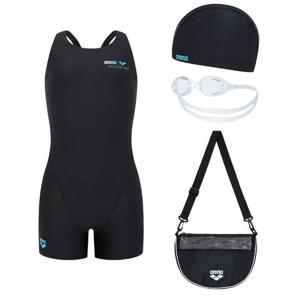 [아레나] 킥앤풀 여아동 3부반신 생존수영 수영복키트 A5SG1KG04BLK