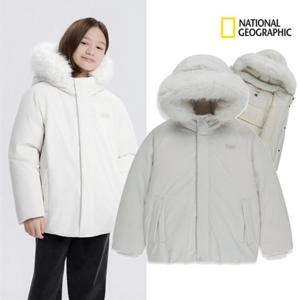 내셔널지오그래픽키즈 숏패딩 K254UDW040 남아 여아 벨루가 덕다운 겨울 점퍼 고학년 딜
