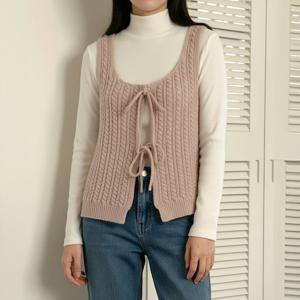 [올리비에스클로젯]꽈배기 리본 니트 뷔스티에_O2601KV004A