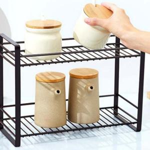 주방 싱크대 조미료 2단 선반 철제 양념통 정리대 주방선반 양념통선반 싱크대정리 주방정리선반 싱크대수납 싱크대정리선반 싱크대정리대 부엌선반