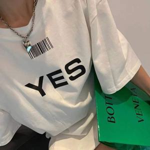 YES 여성 반팔 박스 티셔츠 UBI-A200460