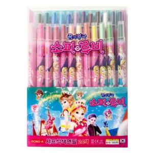 동아 소피루비 샤프식 색연필 24색 돌돌이