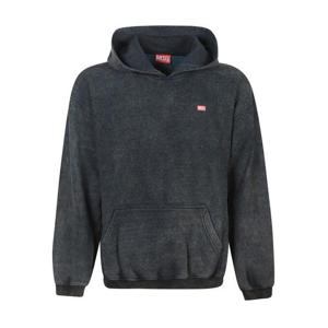 디젤 S KAI 후드 티셔츠 A18650 0AGBZ Black