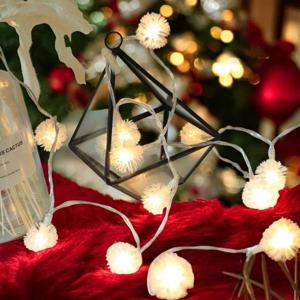 줄조명 20구 LED 눈송이 가랜드 전구 3m 웜색 XA