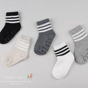 [꼼지]H리치 삼선(5족)중목/유아양말/양말세트/아기양말/신생아양말/여아양말/남아양말
