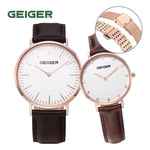 가이거(GEIGER) 남여 커플시계 GE8018RGCH/가죽