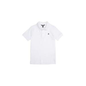 [FW 시즌오프 40%]  [키즈] 코튼 피케 로고 폴로 셔츠 (화이트) (BBNTKB2679ADF)