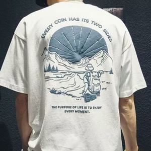 남자 반팔 프린팅 티셔츠 ST0446