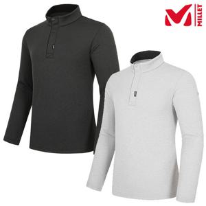 [밀레 (행사)]남성 가을 간절기 하이넥 데피 반집업 티셔츠_MLTFT223