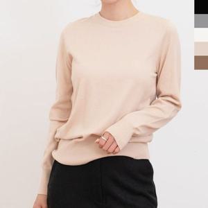 라운드 가을니트 여성상의 V0631538 노멀 니트티