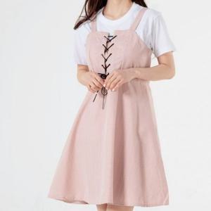 DJJ111 나시 원피스 끈여밈 치마