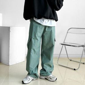 카고 남자 팬츠 와이드 Y2K 지킨