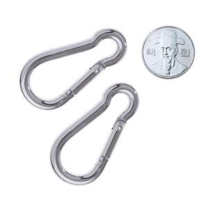 땅콩 강철 카라비너 5mm 중형 12개비나 스틸비너 스테인레스 캠핑 텐트 비나
