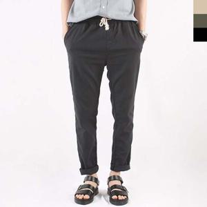 남자 밴딩팬츠 긴바지 남성 허리끈 캐주얼 패션 코디