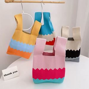 데일리 미니 손 가방 여자 니트 에코백 11종 M12279