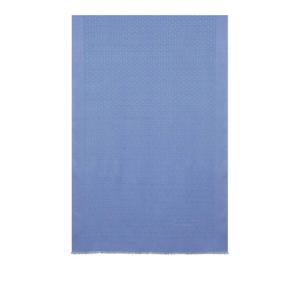 [SALVATORE FERRAGAMO] 라프리마 여성 스카프 간치니 실크 앤 울 스톨 328E14 Blue /8