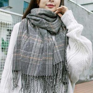 타탄체크 머플러 여자 여성 목도리 숄머플러