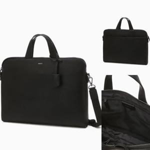 [헤지스ACC] 블랙 로고배색 가죽 서류가방 HJBA6E412BK