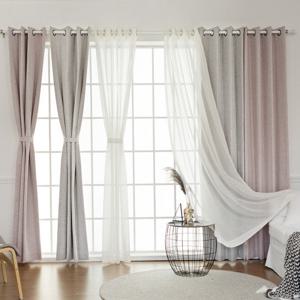 까르데코 어슈어100%암막레이스커튼세트IV0LP(특대형)