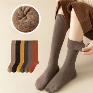 따뜻한 기모 보온 니삭스 6켤레 세트 [출고가 13,800원]