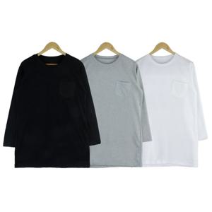 [리빌모아]여자 가슴포켓 긴팔 롱티셔츠 SDW-TSH-DM200240