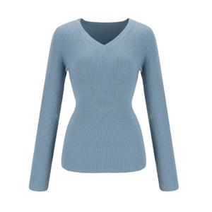 [숲]심플 골지 브이넥 니트 (SAALK91)