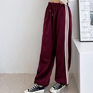 [리빌모아]여자 트레이닝 트랙 와이드 밴딩 바지 DJW-PTA-SGTTG2